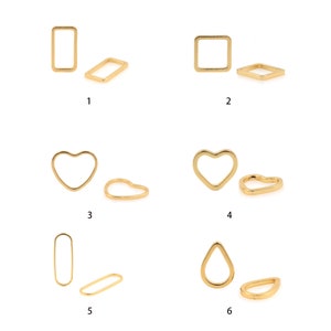 10 Pcs，18K Gold Filled Mountaineering Watch Clasp, Snap Button, Heart Clasp, Round Clasp, Jewelry Clasp,Square Clasp,DIY Jewelry Accessories