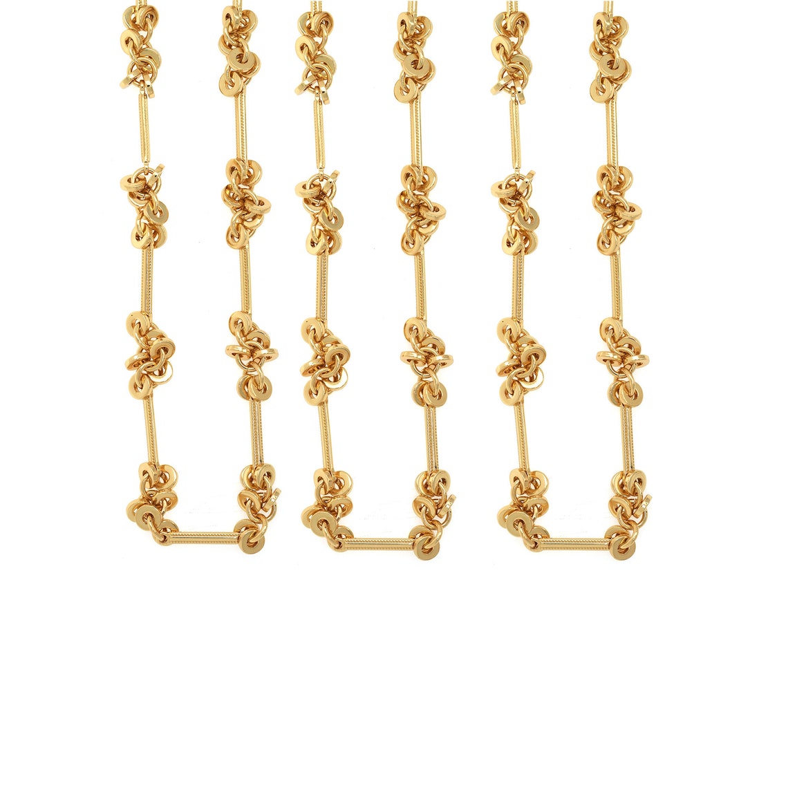 Hemp Rope Chain, Flat Chain,welded Chain,18k Gold Filled Semi-finished ...
