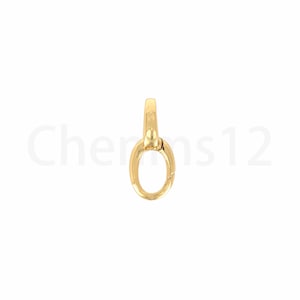 18K Gold Filled Mountaineering Clasp, Gold Clasp, Press Clasp, Oval Clasp, Spring Clasp, DIY Jewelry Accessories image 10