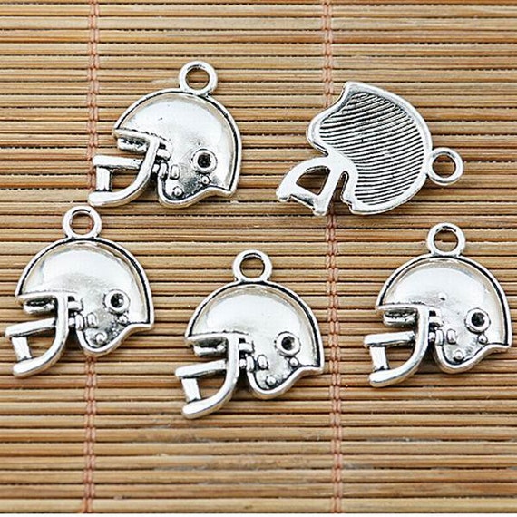 6PCS Tibetan silver color 2sided ship design charms EF1483