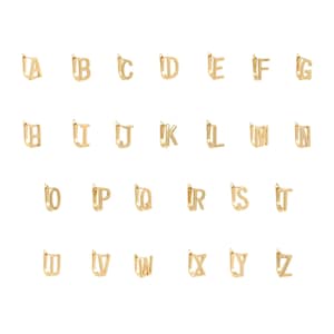 26 Letter Earrings, 18K Gold Filled Letter Earrings, Lettering Earrings, Gift for Her, Gold Earrings, Statement Earrings,15x10x10mm