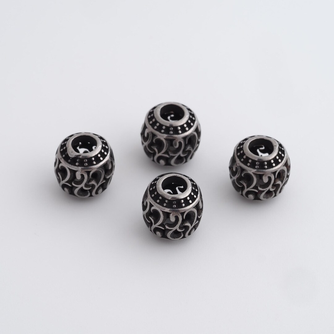Stainless Steel Round Spacer Beads,tube Beads,large Hole Beads, DY ...