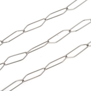Silver Filled Semi-Finished Chain,Welded Chain, Diamond Chain,Oval Chain,Stainless Steel Chain,23x6x1mm