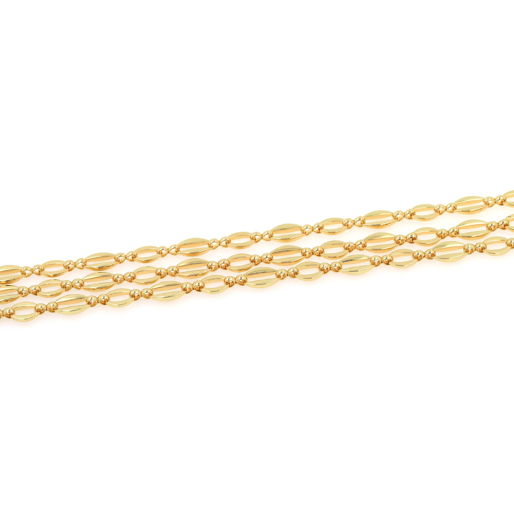 Oval Button Chain,18k Gold Filled Semi-finished Chain,flat Buckle Chain ...