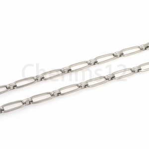 Silver Plated Semi-Finished Chain, Welded Chain, Oval Chain,Rectangular Chain,For Necklace Bracelet Making,Nickel Free Hypoallergenic,23x8mm