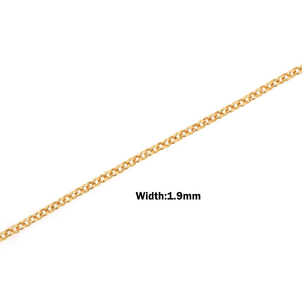 Nickel Free Hypoallergenic,for Making Necklace Bracelets,18k Gold
