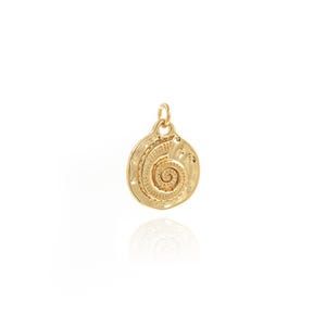 Shell Pendant, 18K Gold Filled Ocean Jewelry,Shell Necklace, Shell Charm, DIY Jewelry Making Supplies, 21.5x15.4x2.4mm