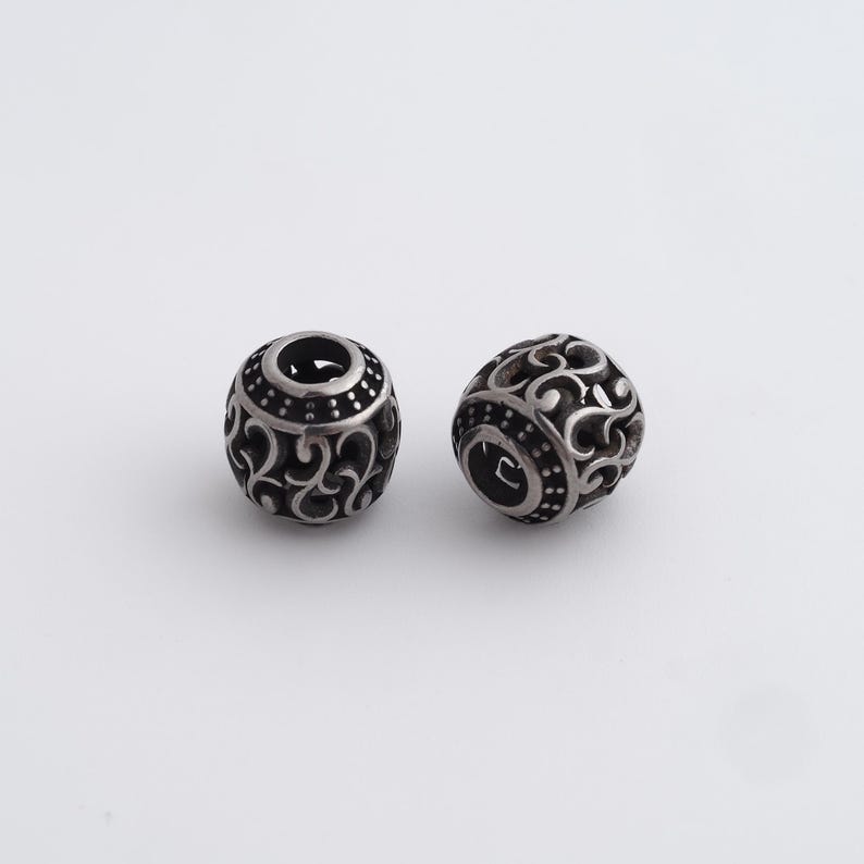 Stainless Steel Round Spacer Beads,tube Beads,large Hole Beads, DY ...