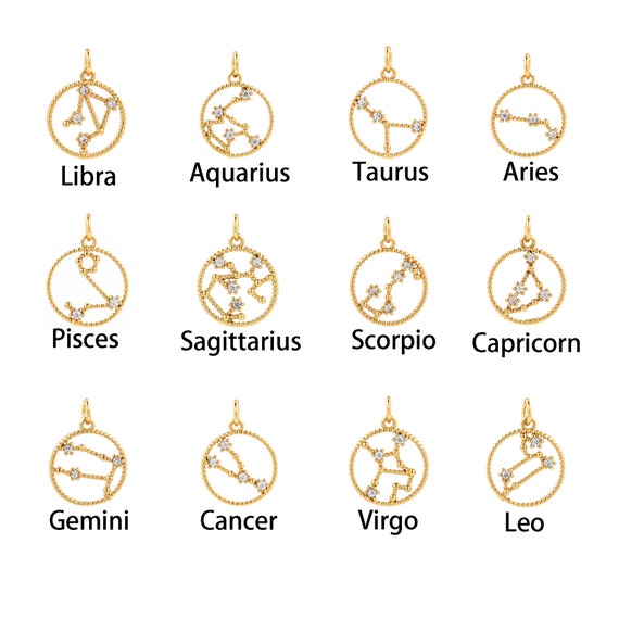 SUNNYCLUE 1 scatola 96 pezzi 12 stili Costellazione Ciondolo Resina riempire Ciondoli Lega D'Argento Sfusa Zodiaco Epossidico Oroscopo 12 segni Stellari Connettore Collegamento Flatback Cabochon Riemp
