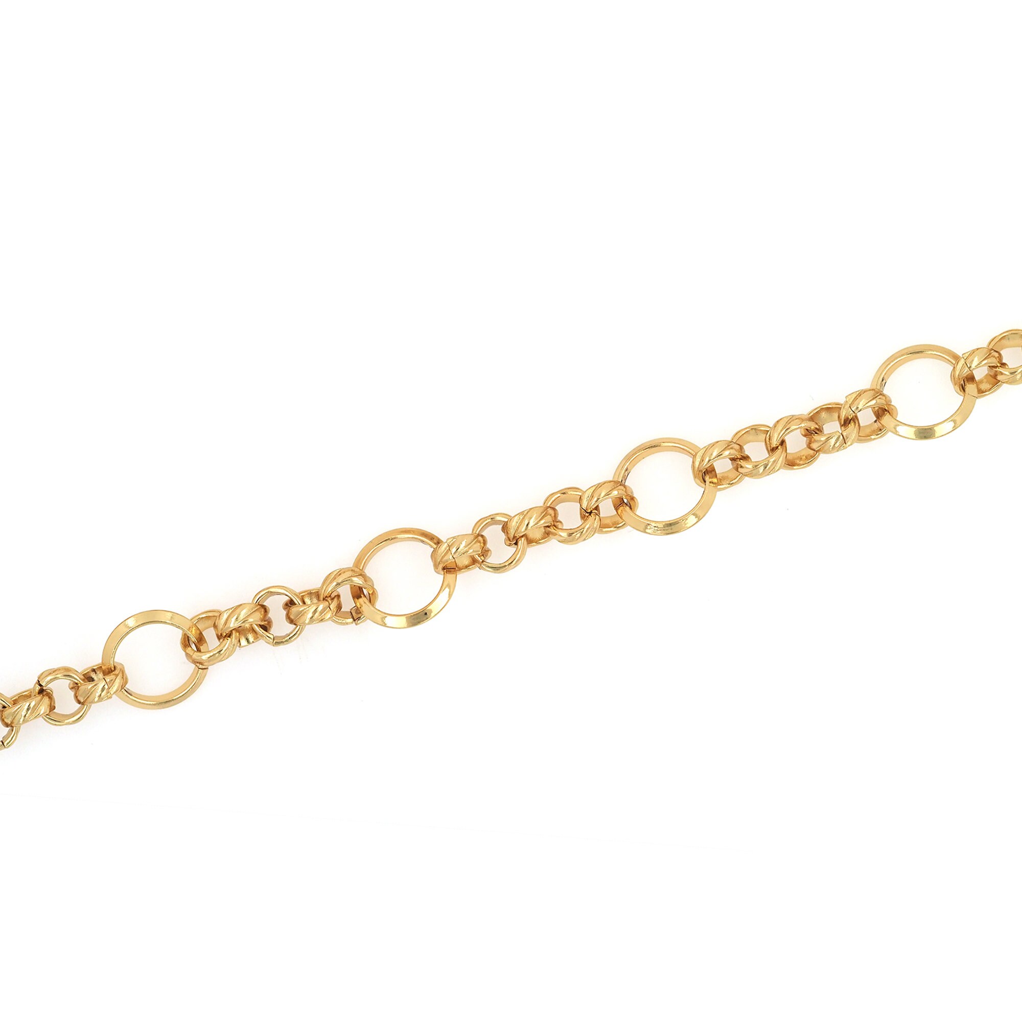 Textured Chain,round Chain, 18K Gold Filled Semi-finished Chain ...