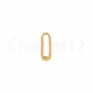 18K Gold Filled Mountaineering Clasp, Gold Clasp, Press Clasp, Oval Clasp, Spring Clasp, DIY Jewelry Accessories image 4