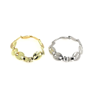 Pulsera de cadena infinita, pulsera bohemia, pulsera de cadena torcida rellena de oro de 18 quilates, pulsera de buena suerte, pulsera soldada, regalo para él