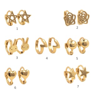 18k Gold Filled Stern Ohrringe, durchbohrte Ohrringe, Polaris Ohrringe, Häschen Ohrringe, Herz Ohrringe, Kugel Ohrringe, DIY Schmuck Herstellung Zubehör