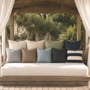 Sunbrella Outdoor Throw Pillows | Multiple Sizes and Colors to Choose From | 20x20” and  26x26”