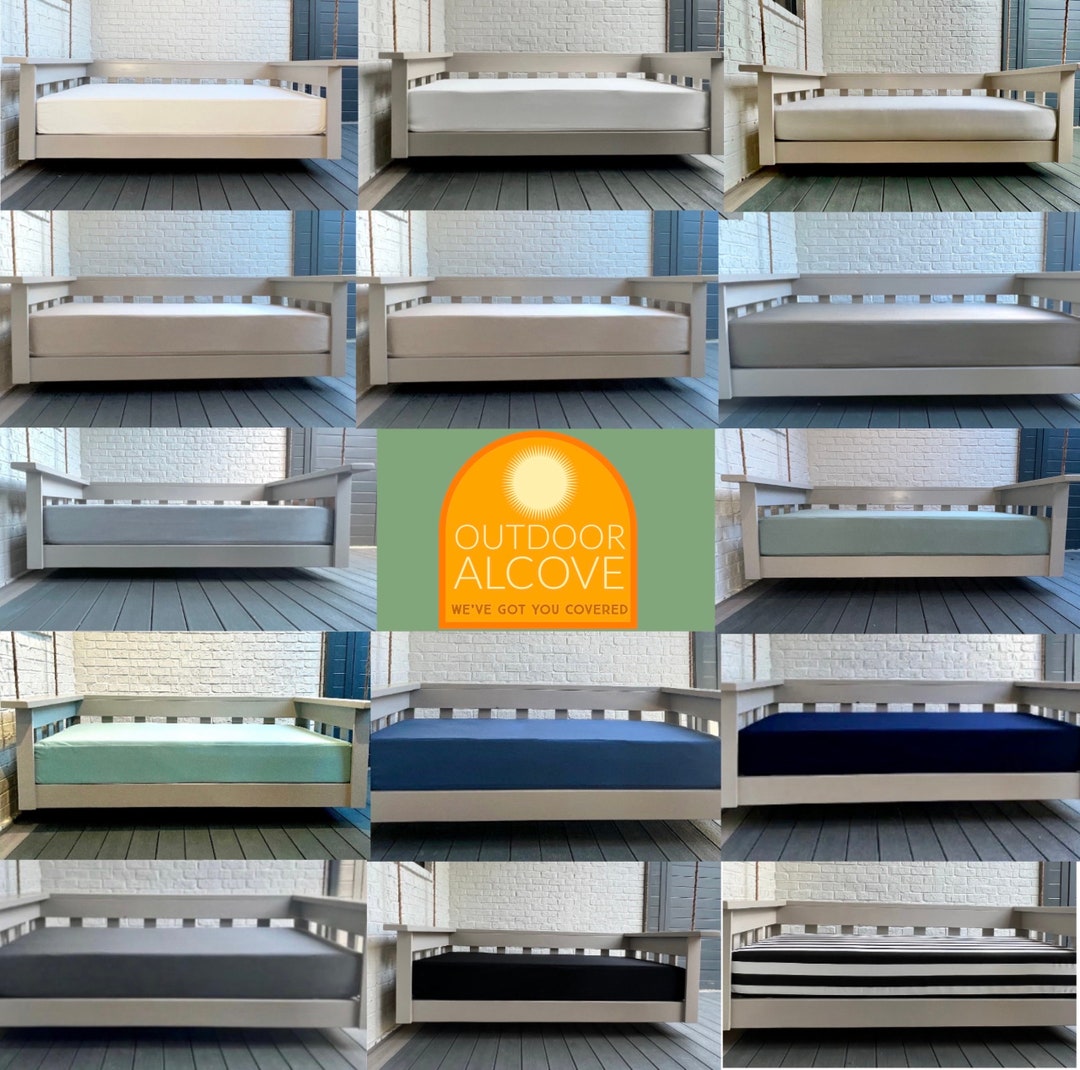 Sunbrella Queen Size Outdoor Mattress Cover in a Variety of Colors and