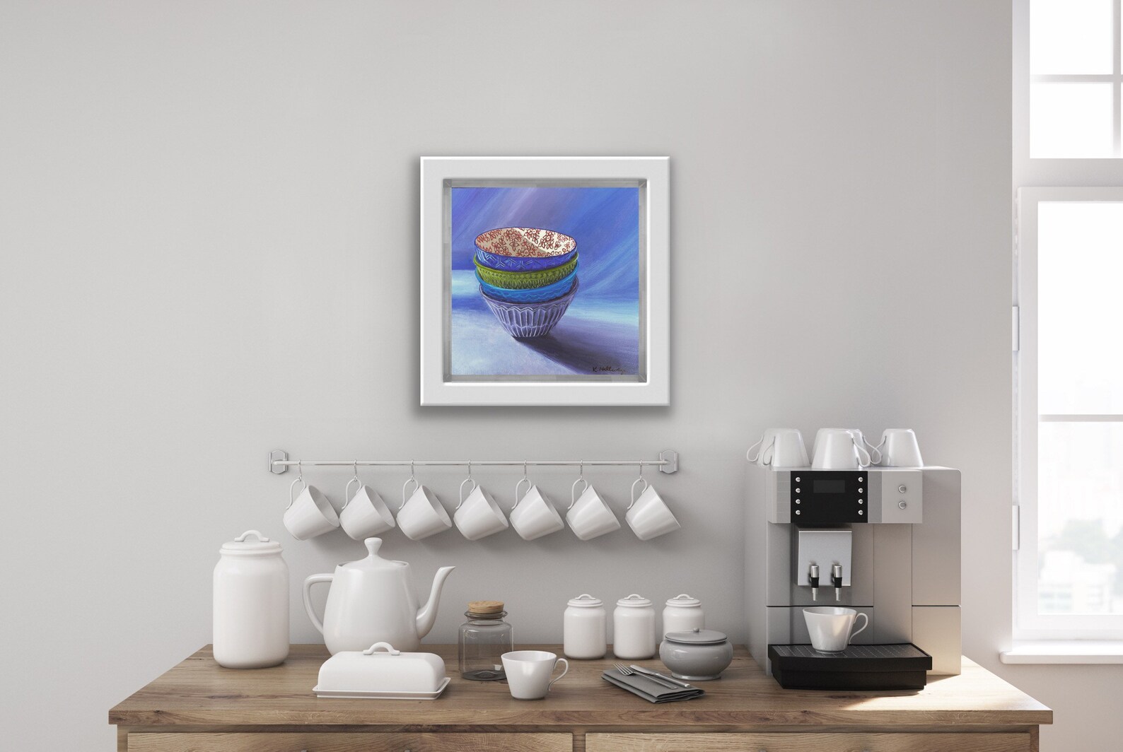 Colorful Kitchen Wall Art Original Acrylic Painting Kitchen Etsy UK