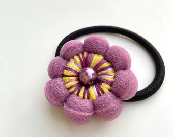 Flower Ponytail Holder, Cute Hair Accessories, Hair tie holder