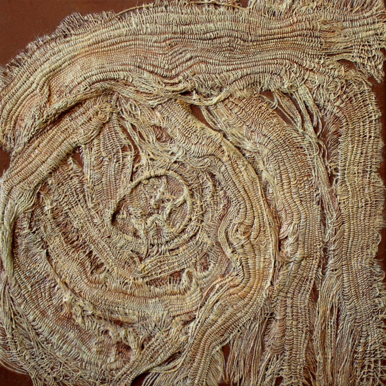 Mixed Media Canvas Textured Wall Art Dimensional 3 Up Cycled Abstract