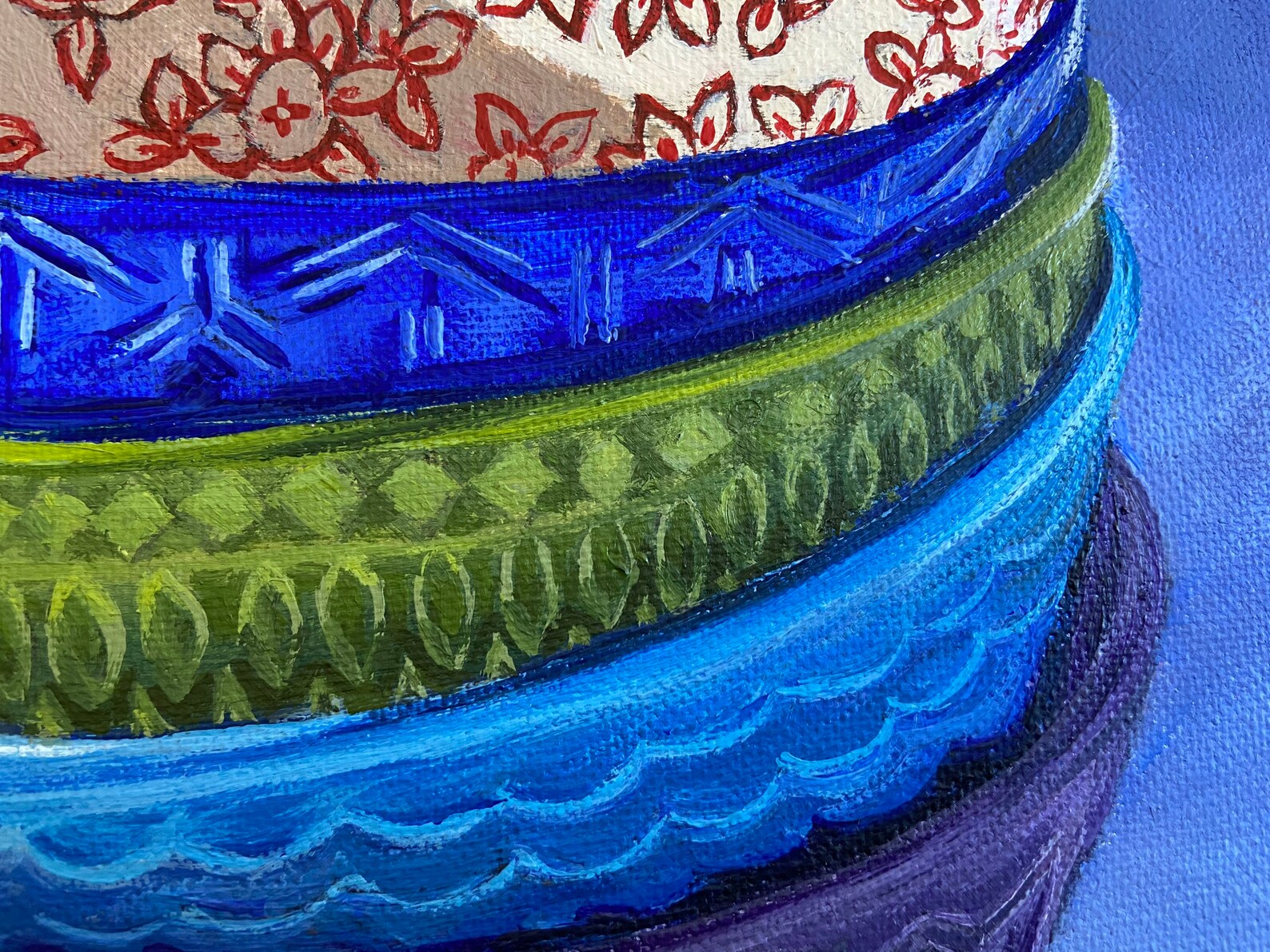 Colorful kitchen wall art original acrylic painting kitchen | Etsy