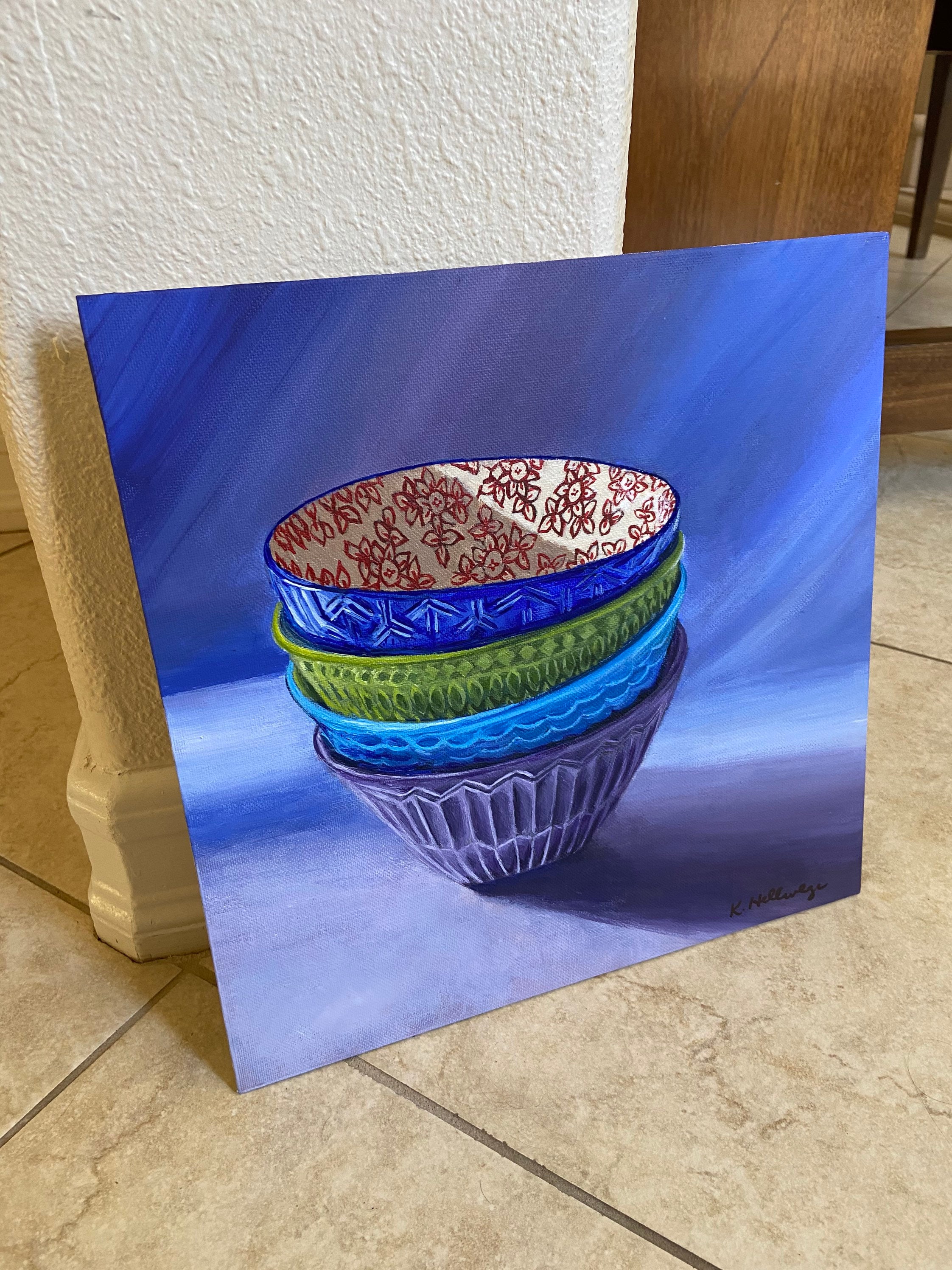 Colorful Kitchen Wall Art Original Acrylic Painting Kitchen Etsy UK