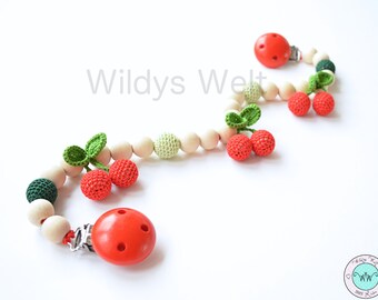 Decorative chain for stroller “Cherry Trio”