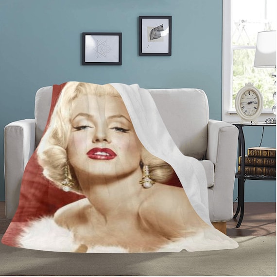 Marilyn Monroe Ultra Soft Fleece Blanket-fast USA Shipping/marilyn Monroe  Blanket/marilyn Monroe Bed/ Fleece Blanket 