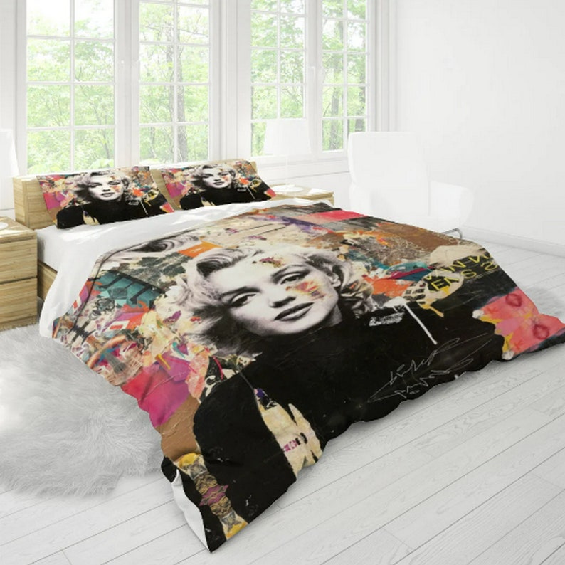 Marilyn Monroe Three Piece Duvet Cover Set Collection  with Quilt Option! 