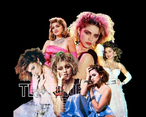 Bevestiging multifunctioneel knoflook VIER Madonna Sublimatie jaren 80 Madonna Collage Clip Art - Etsy Nederland