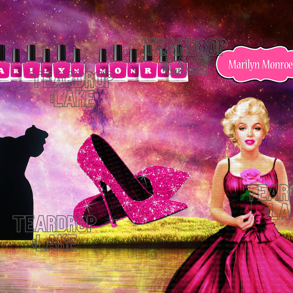 Marilyn Monroe "Pink Set"  Clip Art 10 Pack Images SVG Instant Downloads SublimationMarilyn Monroe Stickers