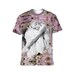 Marilyn Monroe Fantasy Print Unisex T-Shirts/Marilyn Monroe Tees/Marilyn Monroe Shirts  - Pink Flowers 