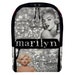 Marilyn Monroe Alternative Faux Leather Cruelty Free Travel Backpacks 12.6' x 16.9' x 6.3' 