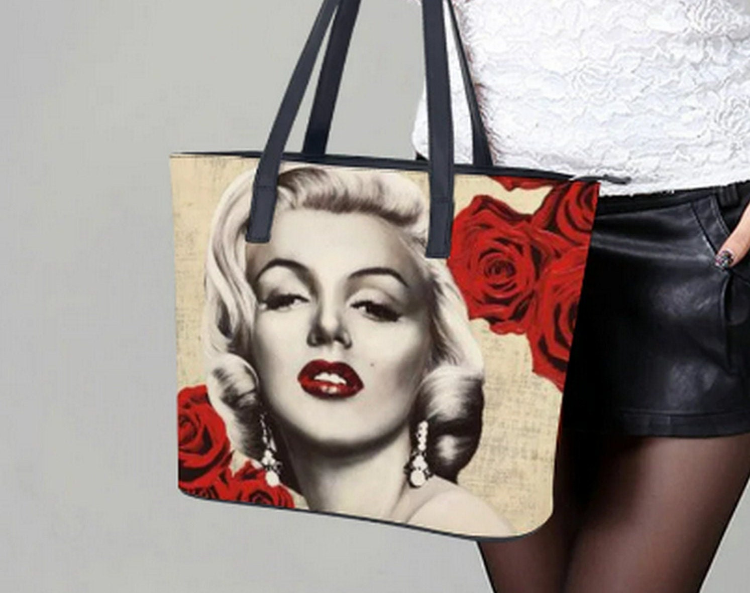 Marilyn Monroe Sexy Styles Faux Leather Vegan Cruelty Free 