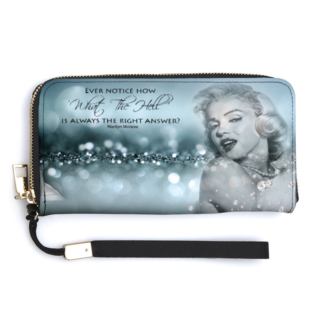 Gorgeous Marilyn Monroe Long Vegan Leather Wallet With Credit -  Hong  Kong