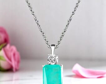 オーシャンブルーペンダント高級タッセルパライバトルマリン、壮麗な