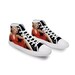Marilyn Monroe Red Dress High Top Slip On Canvas Shoes- Vegan and Environment Friendly! 
