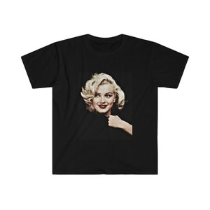 Marilyn Monroe Black 100% Cotton Soft Style UNISEX T-Shirt/Marilyn Monroe T-Shirt/Made in USA!!