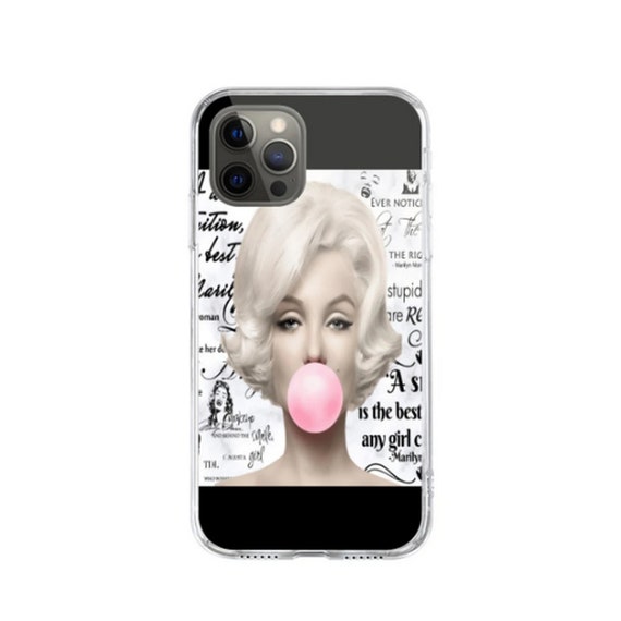 Marilyn Monroe Étuis pour téléphone portable/Citations Bubblegum/Coques de  téléphone en verre dur/Samsung/iPhones-tous les modèles -  France