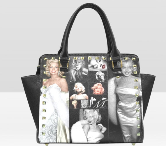 Marilyn Monroe bag with Long strap Zipped pocket on the back