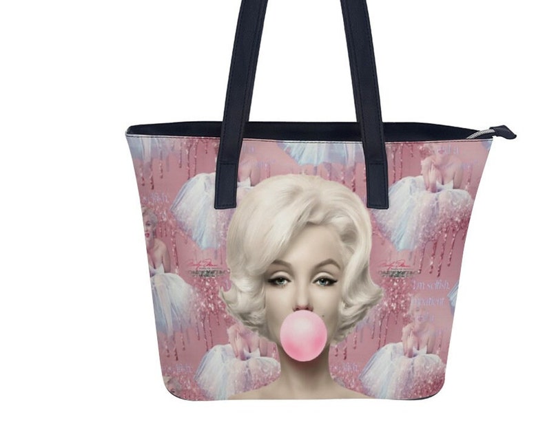 Marilyn Monroe Faux Leather Cruelty Free Stylish Handbag Collection/Marilyn Bubblegum 