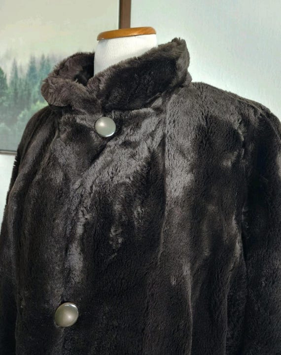 Vintage J Percy Marvin Richards Women's Faux Brown Fur Long