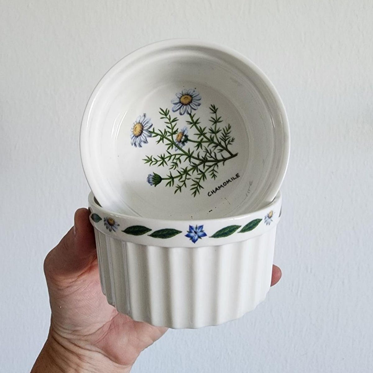 Vintage Kent Pottery Ramekin Chamomile Botanical Design Set of 2 - Etsy