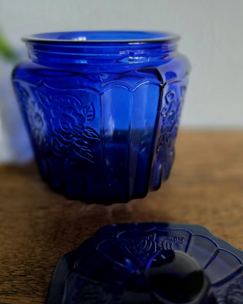 Amazing Cobalt Blue Cookie Jar Images