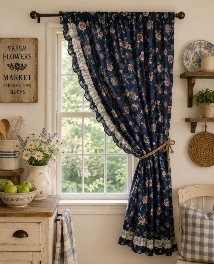 Sears Vintage Curtain - Etsy