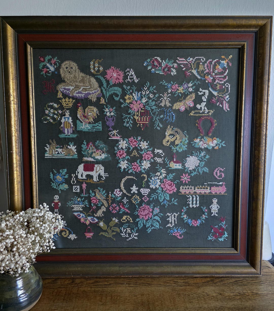 Vintage Handmade 1970's Paragon Kit Cross Stitch Needlepoint