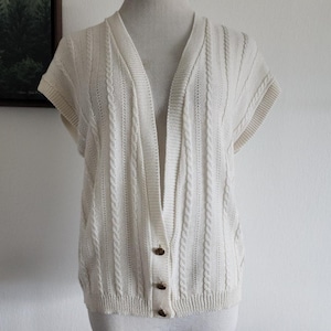 Vintage Women&#39;s Knit Cardigan Button Up Sweater Size M/L