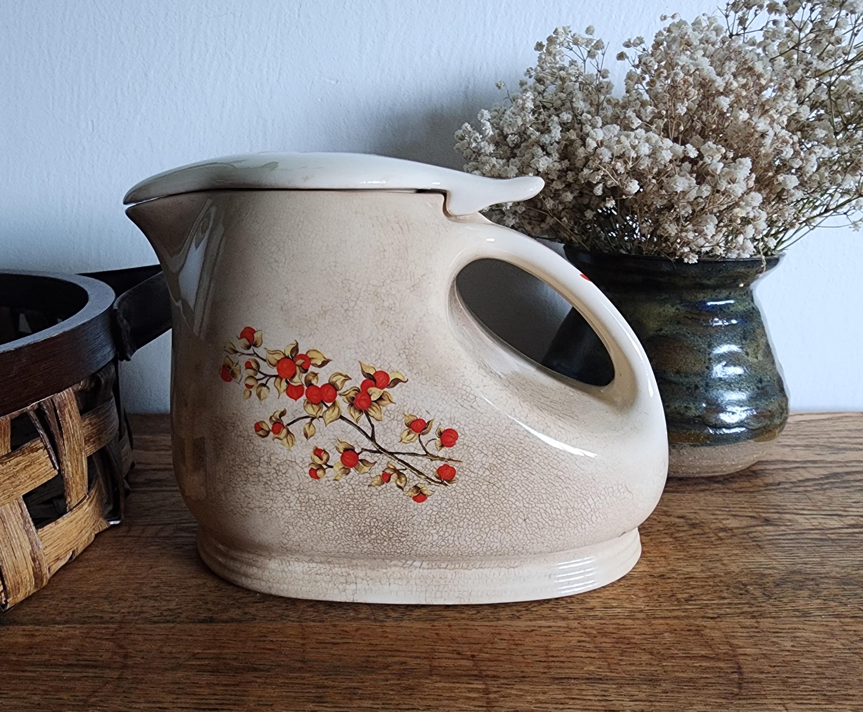 Antique Vintage Universal Cambridge Pottery Bittersweet Flower