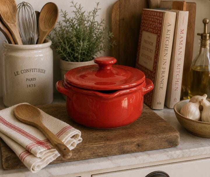 Vintage Orange Crock Pot - Etsy