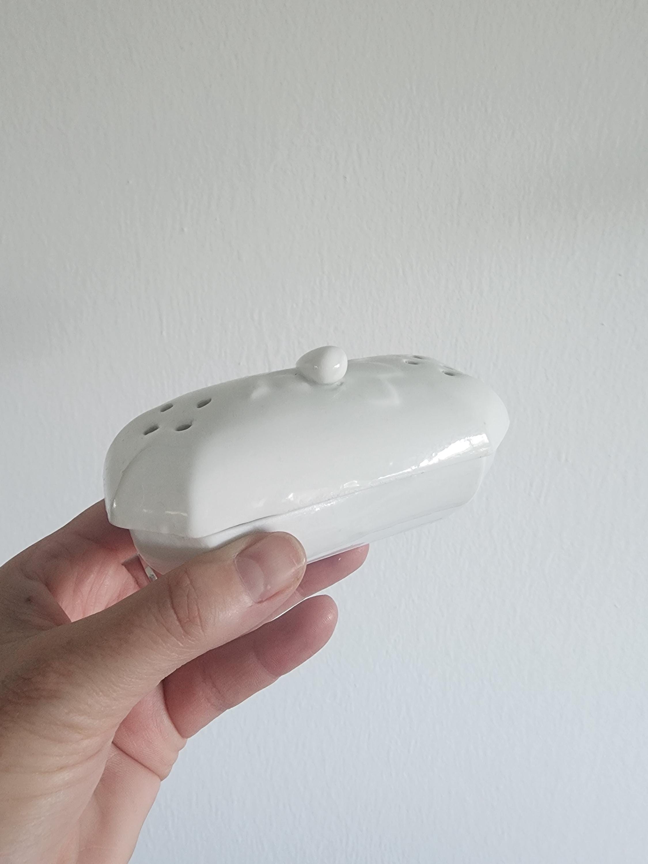 Antique Vintage Early 20th Century French White Porcelain