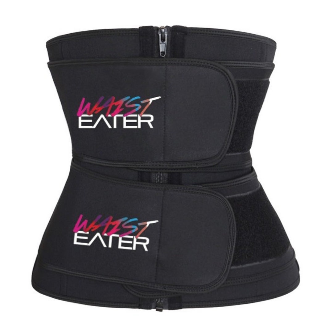 Womens Waist Trainer Belt Double Strap Sweat Belt Hour Glass Shaper W