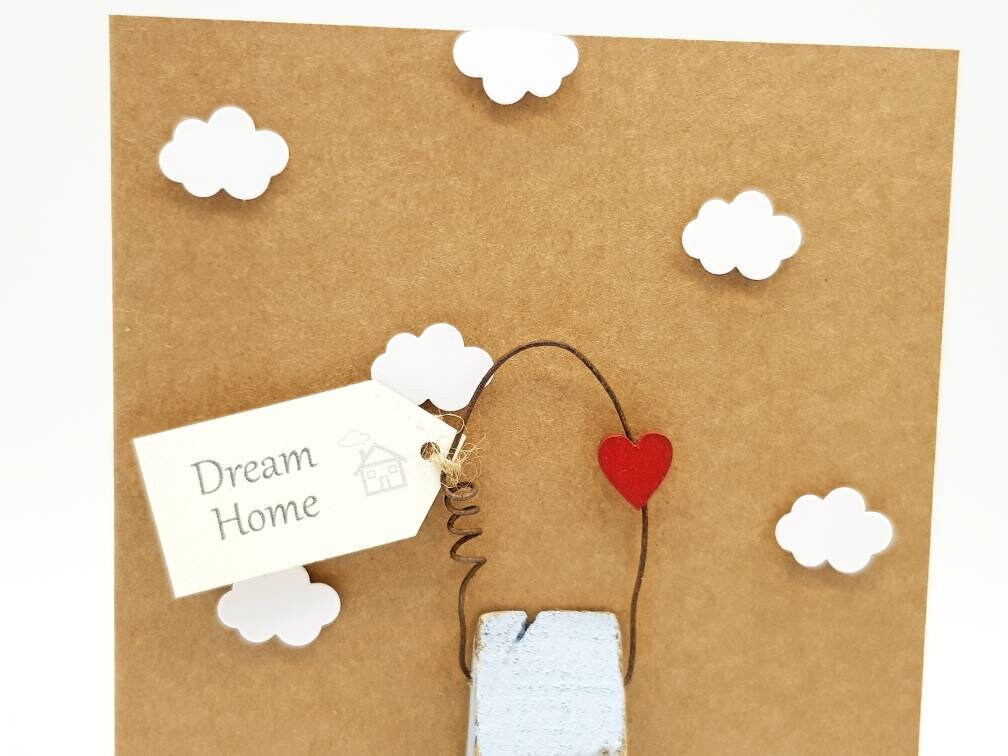 Dream Home Gift Card Little Wooden House Gift & Card in One Etsy